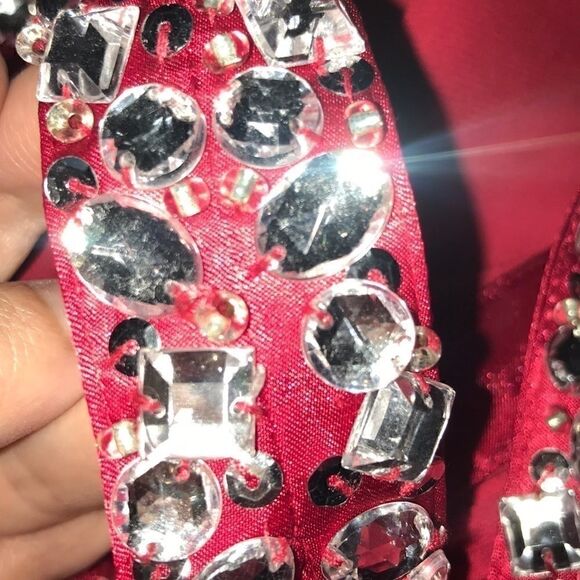 Adrianna Papell Flyaway Dress with Beaded Straps - Picture 6 of 8